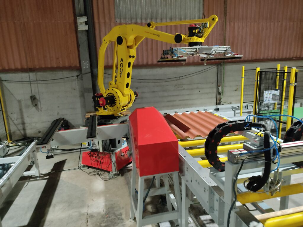 Automatisation industrielle. Robot exécutant un projet.